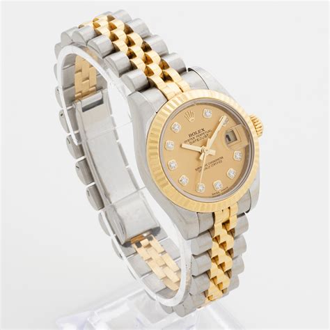 rolex lady-datejust 179173 diamond dial|rolex lady datejust 18k gold.